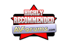 PT-AT5000, AVForums, Highly Recommended Award, September 2011